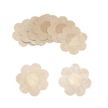 100 пар мягких Стикини одноразовые накладки на грудь цветок Сексуальная застежка на липучке на бюстгальтере прокладка для свадебного платья