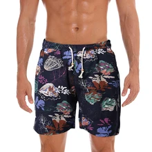 Пляжные шорты с 3D принтом Мужские шорты для плавания быстросохнущая одежда для плавания пляжные шорты для серфинга Плавки для плавания Шорты Для Бега Maillot De Bain