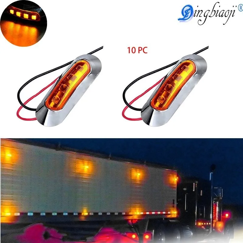 10 шт. светодиодные задние фонари 12 В/24 В|Передние LED-фары для авто| |