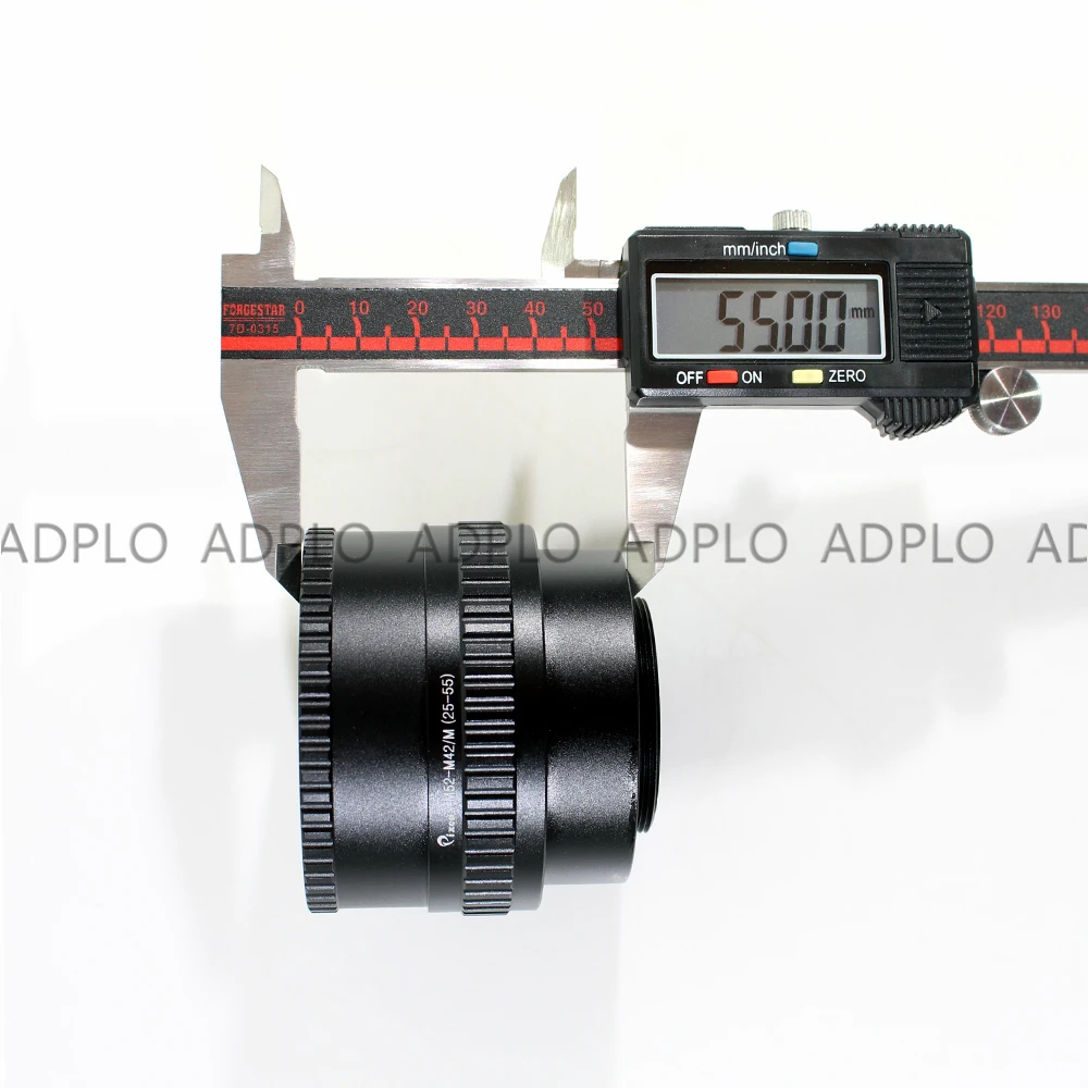 ADPLO 25-55mm Macro удлинитель M52-M42/M52 объектив M42 Камера Регулируемая фокусировка винтообразное кольцо адаптер
