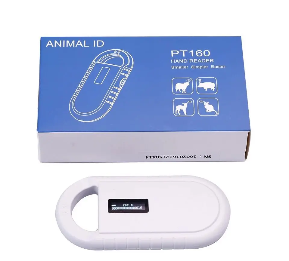 10 шт 134,2 кГц RFID стеклянная бирка для идентификации домашних животных, бирка для отслеживания животных/идентификация ПЭТ шприц микрочип - Цвет: 1xreader