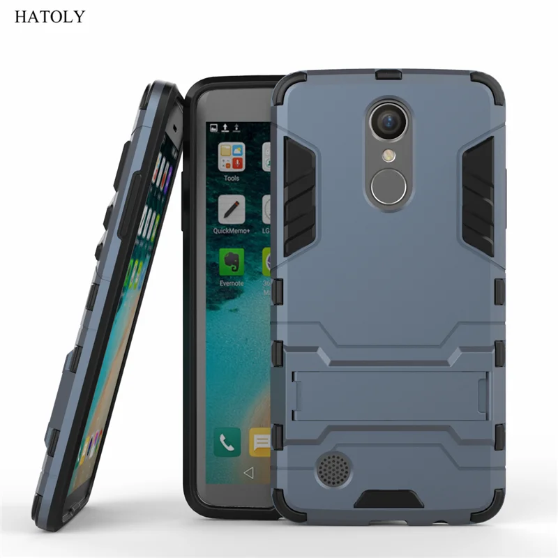 

HATOLY For Cover LG K8 2017 Case Robot Armor Rugged Rubber Slim Hard Back Phone Case for LG K8 2017 Cover For LG K8 2017 M210
