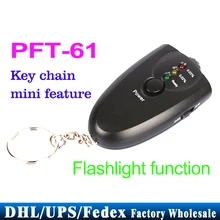 100 шт./лот PFT-61 светодиодный Алкотестер брелок анализатор дыхания Алкотестер