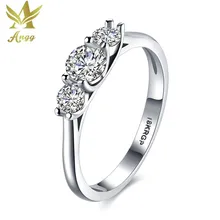 ANGG Trendy Ring Cubic Zirconia Party Wedding Engagement Jewelry Ring Wedding Bands Round Rings for Women