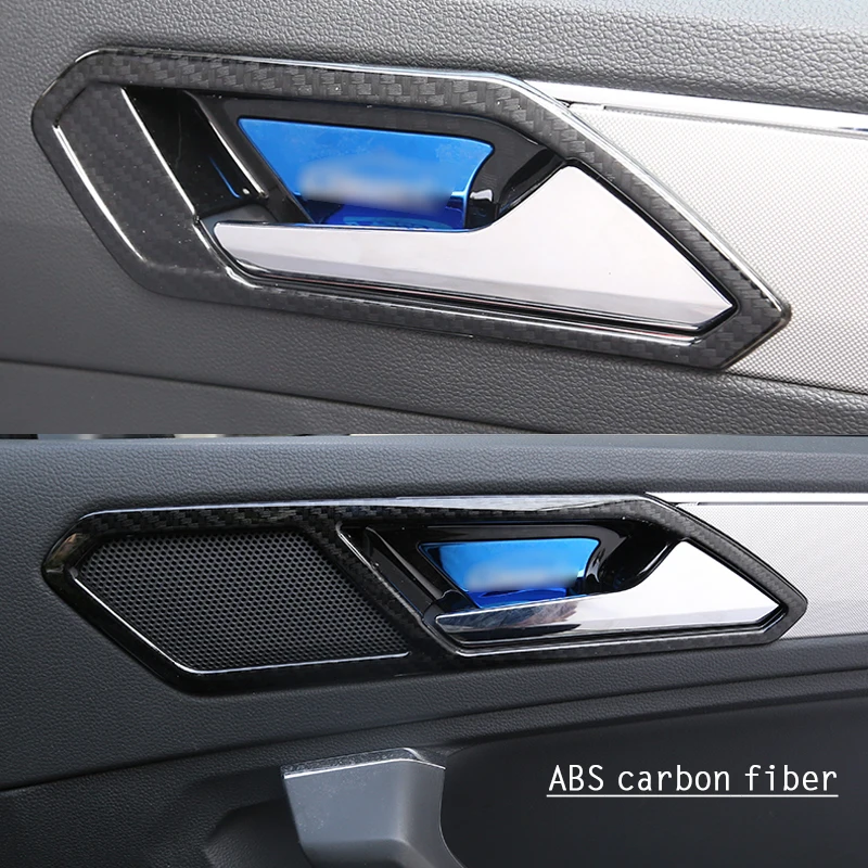 4 шт. наклейки на дверную ручку автомобиля VW Volkswagen Tiguan 2 2016 2017 2018 MK2|Лепнина для