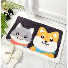 Милый мультяшный коврик для ванной комнаты, впитывающий домашний экологический стекающийся коврик, дверной коврик, Противоскользящий коврик для спальни