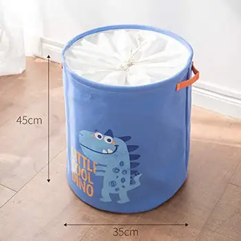 

Folding Laundry Basket Cartoon Storage Barrel Standing Toys Clothing Storage Bucket Laundry Organizer Holder Pouch Household