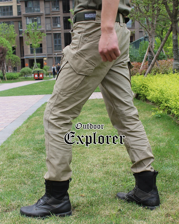 Мужские военные тактические брюки IX9, армейские брюки SWAT, хлопковые повседневные брюки с карманами для пейнтбола, Прямая поставка
