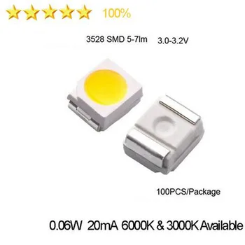 

LED LCD Backlight TV Application High Power LED LED LCD TV Backlight LED Backlight 0.06W 3.0-3.2V20ma3528 Cool white Fast ship