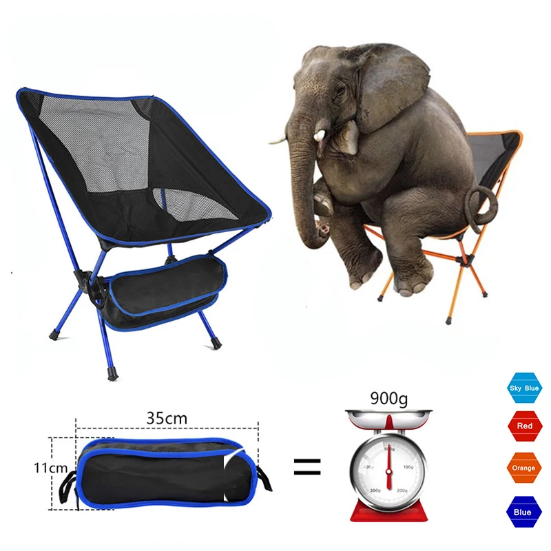 Achat Siège Portable léger chaise de pêche rapide russie Stock tabouret de Camping pliant mobilier d extérieur Portable Ultra léger chaise