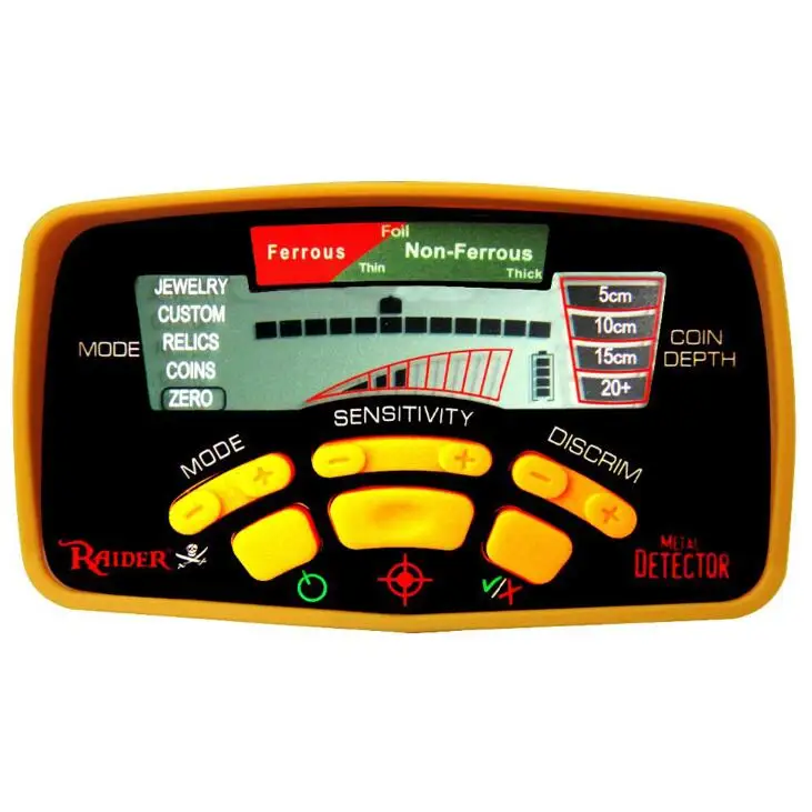 Профессиональный Подземный металлоискатель MD-6350 детектор золота оборудование Охотник за сокровищами золотоискатель - Цвет: Control Unit Yellow