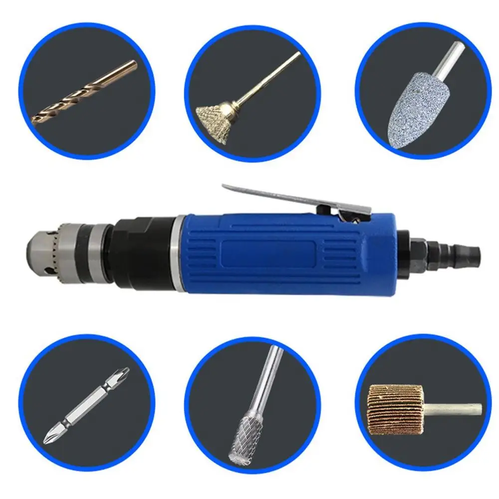 3/8 Direct Air Drill Pneumatic Drilling High-Speed Wind Straight Handle Machine Tool Kp-558 | Инструменты
