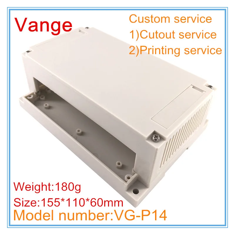1 шт./лот модуль преобразователя шасси коробки для проекта 155*110*60 мм ABS пластик diy распределительный корпус выход коробка для PLC реле датчика