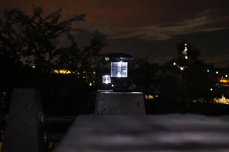Lâmpada ao ar Nova Chegada Solar Pilar Livre Super Brilhante Led Portão Lâmpada Luz Frete Grátis 6 lâmpada solar pilar luz frete grátis