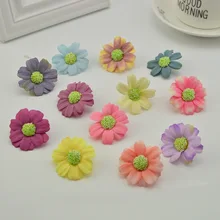 Chrysanthème artificiel en soie 30 pièces | Fleur faite à la main, bon marché, décoration pour fête de mariage, couronne bricolage, boîte cadeau, clip art, fausses fleurs