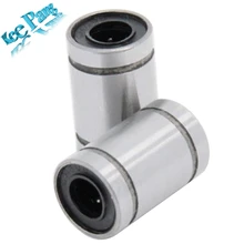 12pcs/lot LM8UU Ball Bearings 8mm Bushing 3D Printers Parts Rail Linear Long Rod Shaft Part 8mm*15mm*24mm Aluminum Bush KINGROON