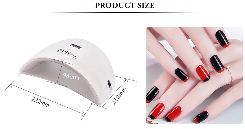 UV Nail Lamp Led Nail Dryer for Gels Nail Polish Curing Lamps with Sensor Low Heat Mode Nail Dryer Manicure Tools Nail Art Light (2)