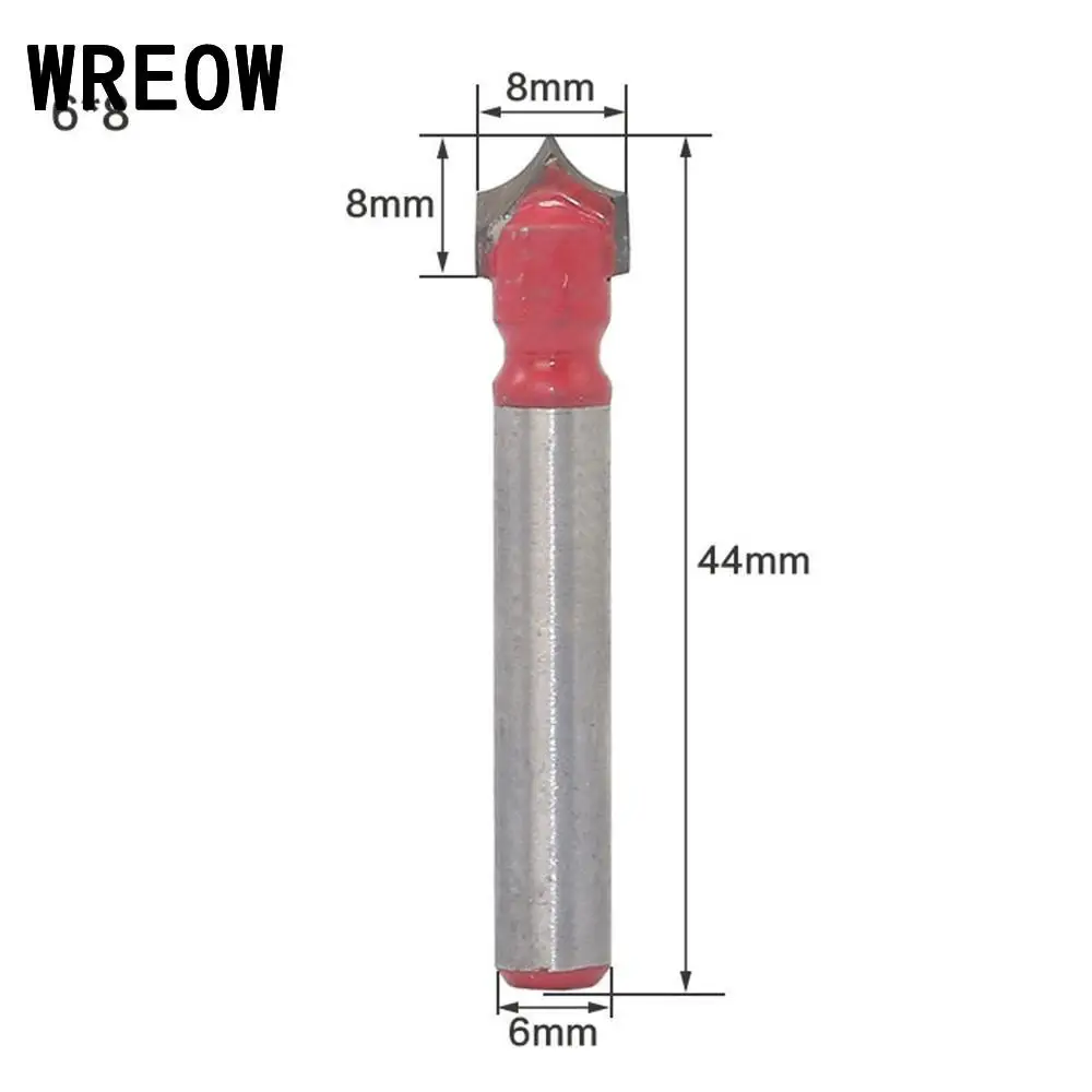 Buy WREOW V Groove Milling Cutter Tool 6 Handle Double