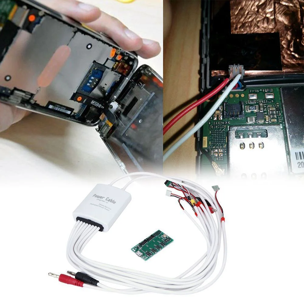 2in 1 Профессиональный телефонный ток тест выделенный кабель питания батарея зарядный провод для iPhone с зарядной платой активации пластины