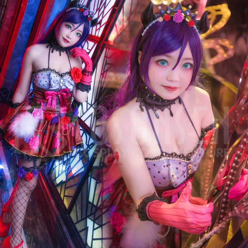 Костюм дьявола Nozomi Love Live маленький дьявол косплей ONSEN все размеры маскарадный
