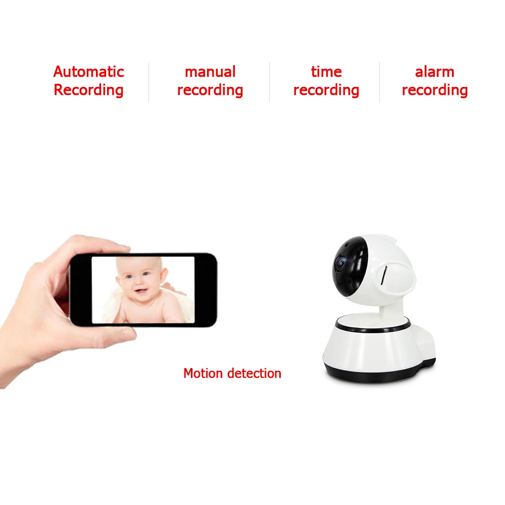 720 P HD Ip домашнее видео беспроводной детский спальный монитор Wifi Wi-Fi приложение видео Ночная камера видеонаблюдения системы безопасности в помещении