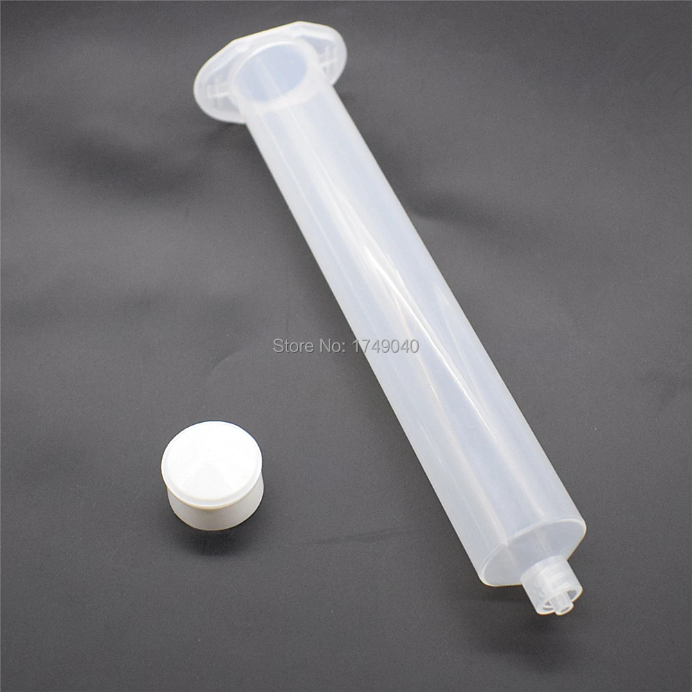 

55cc Dispensing Syringe Barrel Glue Adhesive Dispenser Industrial Syringes Tube with Syringe Stopper for Industrial Dispensing
