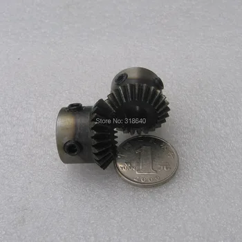 

Bevel Gear a pair 1M 25T Mod 1 Modulus ratio 1:1 Bore 8mm steel right angle rectangle for transmission parts Industry robot DIY