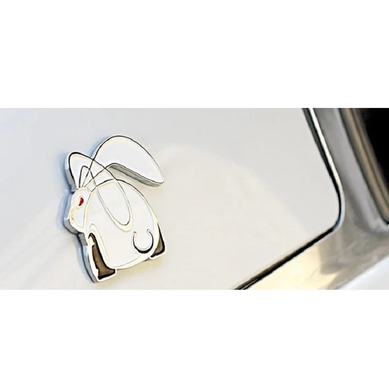 3D Metal Running Rabbit Emblem Car Sticker Rear Trunk Badge for VW Jetta Golf GTI Polo Universal Car Accessories Car Decoration