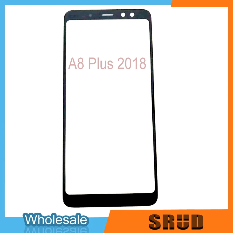 

10pcs/lot Black 2 in 1 LCD Outer Glass With OCA Glue For Samsung Galaxy A8+ A8 Plus 2018 A730 Replacement