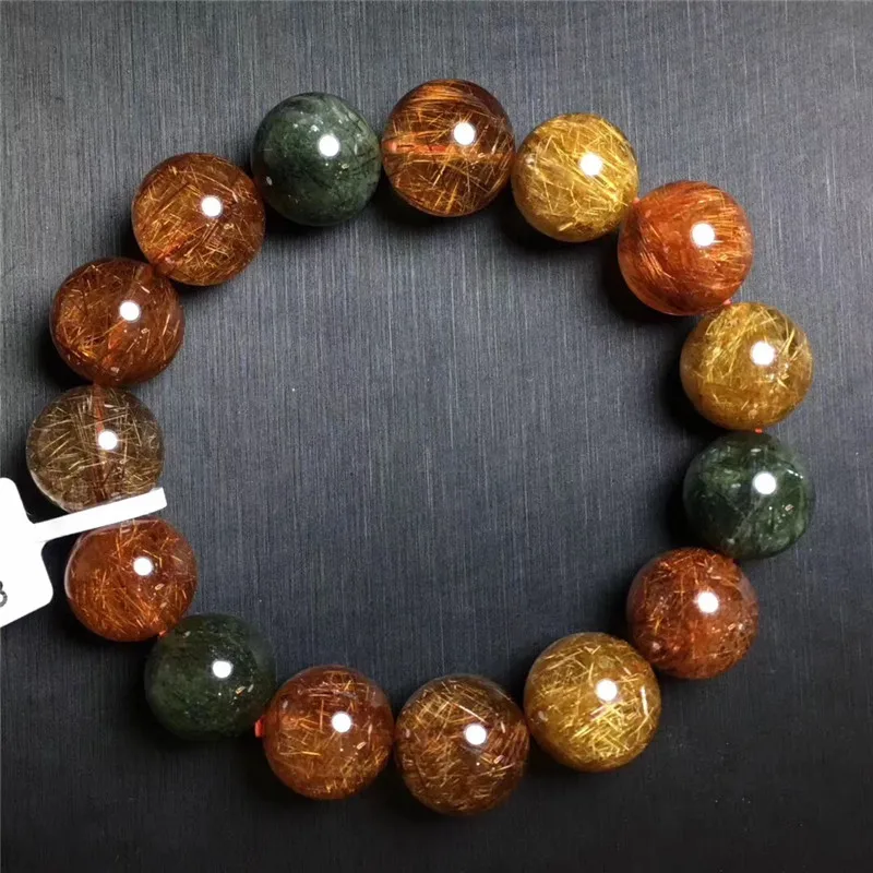 Colorful Rutilated Quartz Bracelet (6)