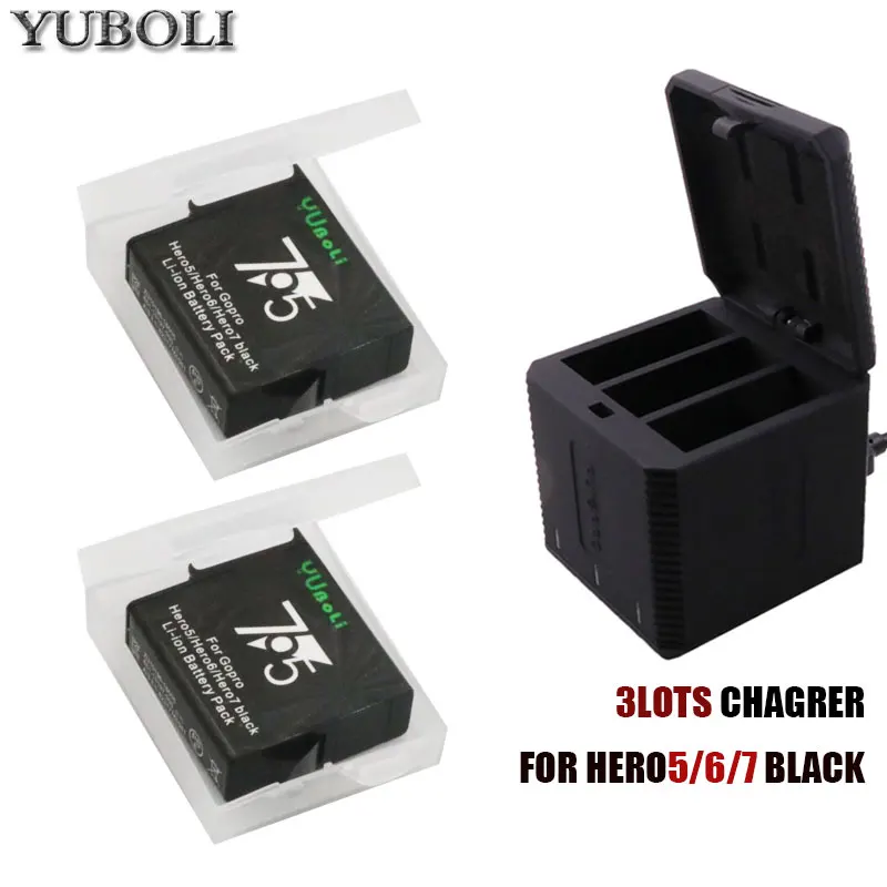 

bateria Hero 7 Battery for GoPro Hero 5 session GoPro hero5 4k Hero 6 7 hero7 black Camera accessories