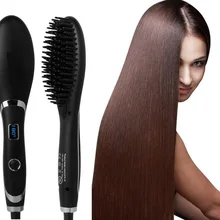 Щетка для волос быстрый выпрямитель для волос расческа для волос электрическая щетка расческа Утюги Авто Расческа для прямых волос щетка