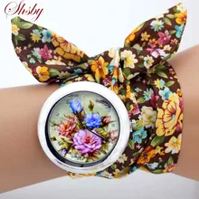 New design Geneva Ladies flower cloth wristwatch fashion women dress watch high quality fabric watch sweet girls Bracelet watch New design Geneva Ladies flower cloth wristwatch fashion women dress watch high quality fabric watch sweet girls Bracelet watch