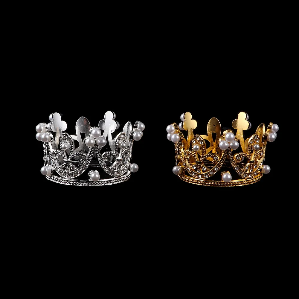 Детский Цветной головной убор с короной тиара золотого и серебряного цвета