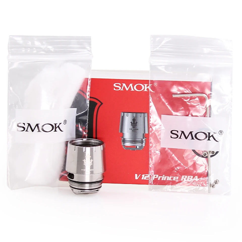 Оригинальный SMOK TFV12 Prince Coil V12 RBA Core для PRINCE Tank X PRIV MAG I G 2 комплекта электронических