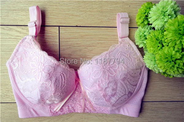 

Sexy Women's Embroidery Lace Large Big Cup 34 36 38 40 C D E Bra Adjustable Lady Girl Plus Size Underwear Push Up Ultra Thin DN1
