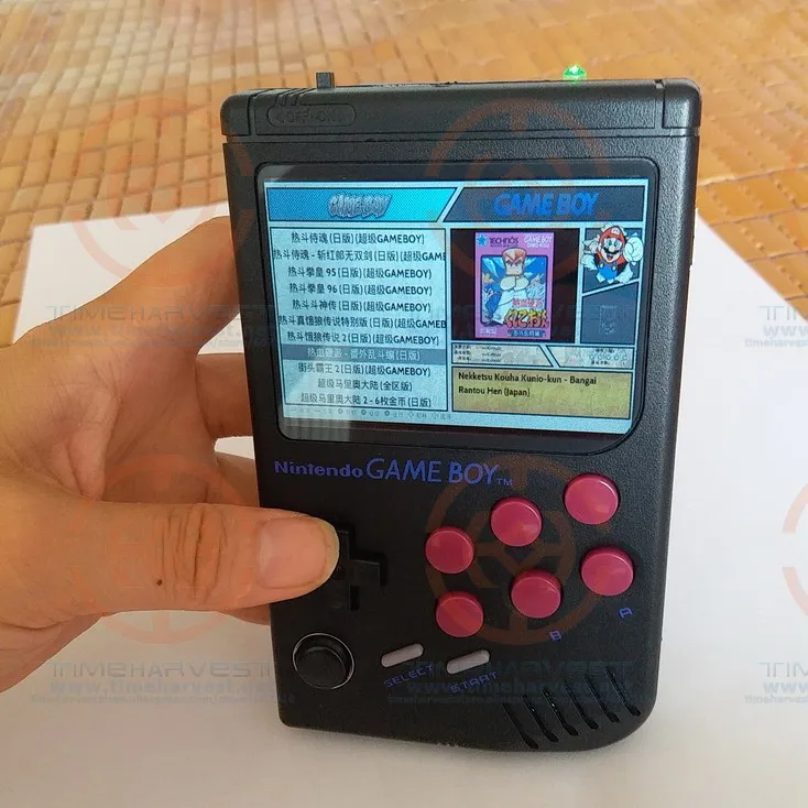 Raspberry Pi gameboy Ручной игровой консоли с LCL Super HD ips ЖК дисплей и Шок Джойстик нужно бронирование и доступны в течение 20 дней