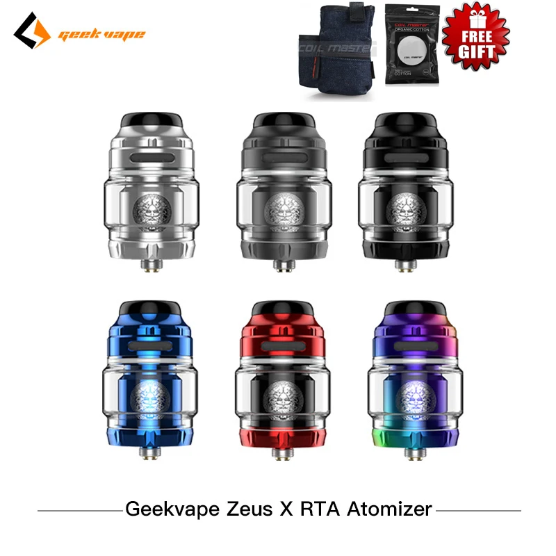 Оригинальный Geekvape Zeus X RTA 4,5 мл Vape танк с 810 делриновый дрип-тип электронная сигарета испаритель Geekvapk zeus двойной rta