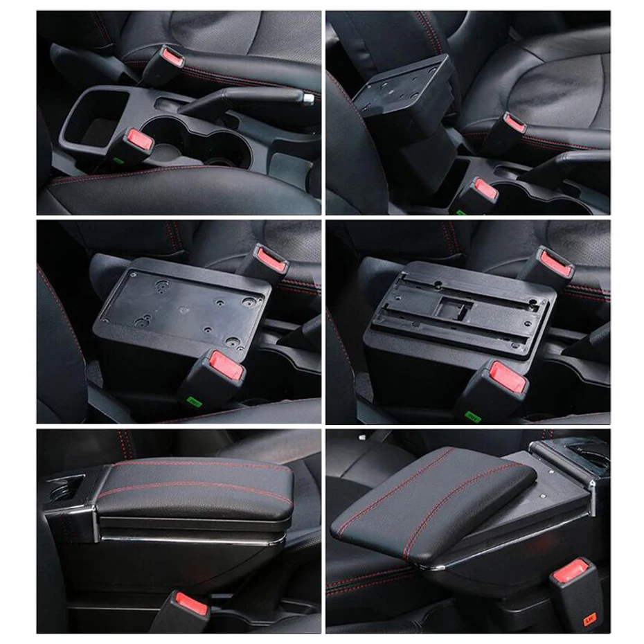 Коробка для хранения с центральной консолью, подлокотник, подлокотник, опорный лоток для Chevrolet Nexia Daewoo Kalos Gentra 2003-2011 Revon R3