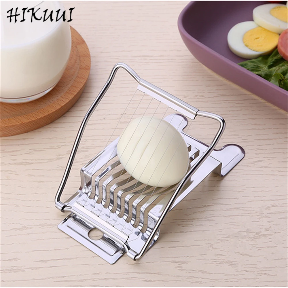 Stainless Steel Boiled Egg Slicer Section Cutter Multifunction Kitchen