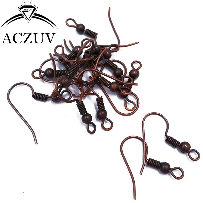 2000 шт антикварные медные Шариковые и Весенние большие серьги крючки ювелирные