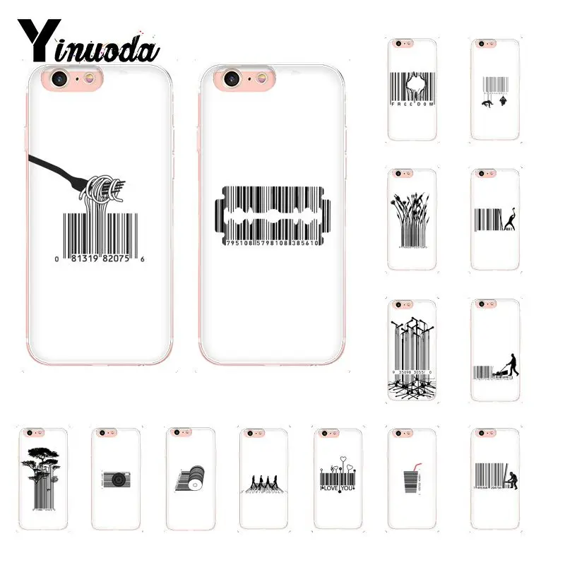 Yinuoda прозрачный и белый Noodles Number Styel роскошный защитный чехол для телефона iPhone X XS