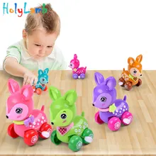 1 шт., смешная красочная заводная игрушка для малышей, олень, заводная Весенняя игрушка для новорожденных, заводная игрушка