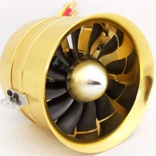 Полностью металлический 90 мм воздуховод вентилятор, 12 лопастей, с мотором внутреннего бегуна TP, 4074 KV1900, для самолет на радиоуправлении