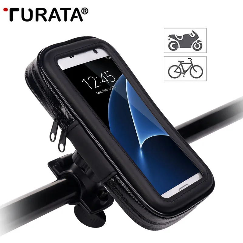 Turata водонепроницаемый держатель для телефона мотоцикла велосипедный держатель для мобильного телефона держатель для iPhone 5 5S 6 6S 7 Plus чехол T45