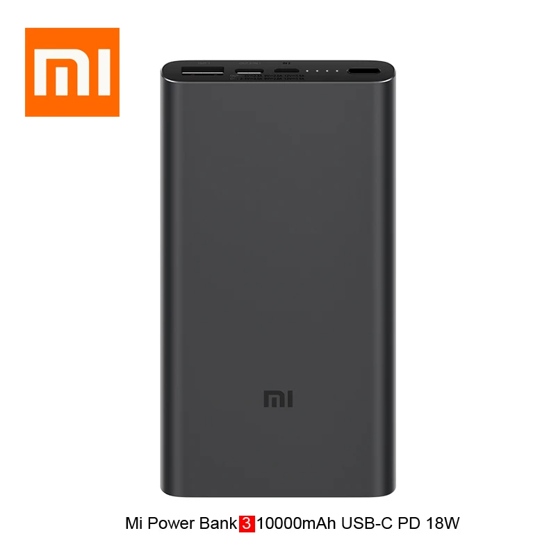 

Xiaomi PD Power Bank 3 10000mAh USB Type C QC3.0 Fast Charging Mi Powerbank 10000 Portable Charger Poverbank