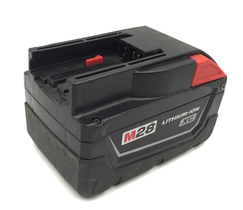 2шт б/у Milwaukee Li lon электроинструменты батареи M28 48 11 2830 28 v 3.0ah|battery battery battery|batteries