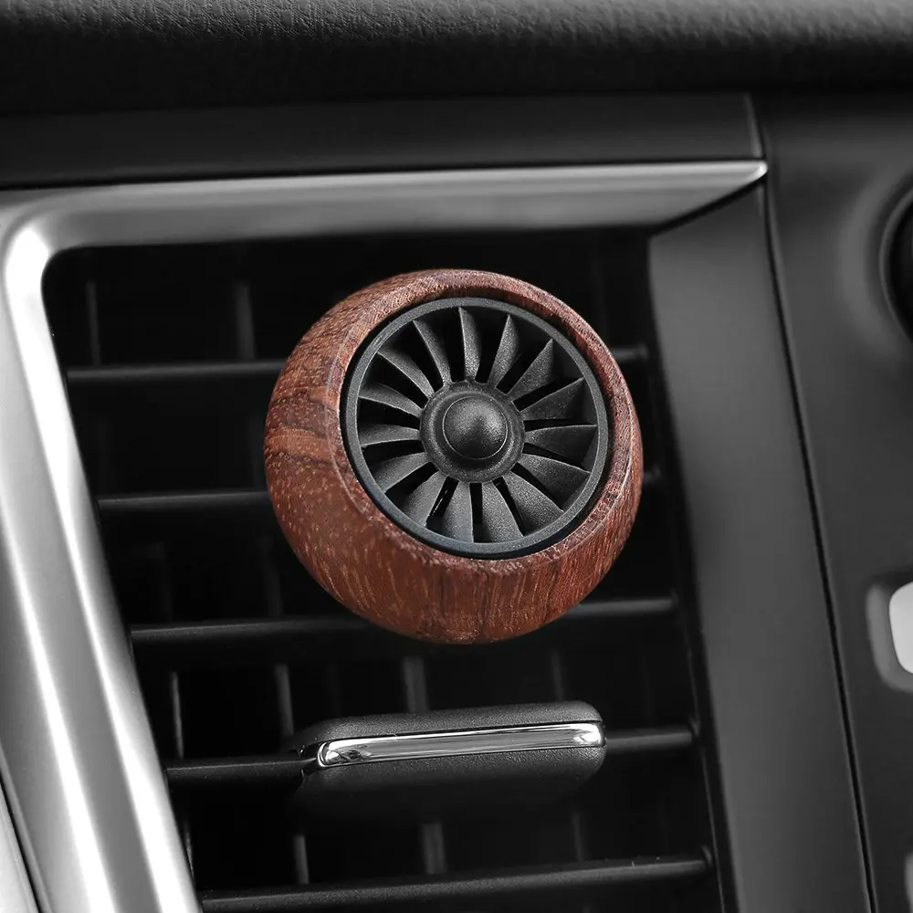 Car Fragrance Diffuser Air Freshener Vent Clip Wooden Car Aromatherapy