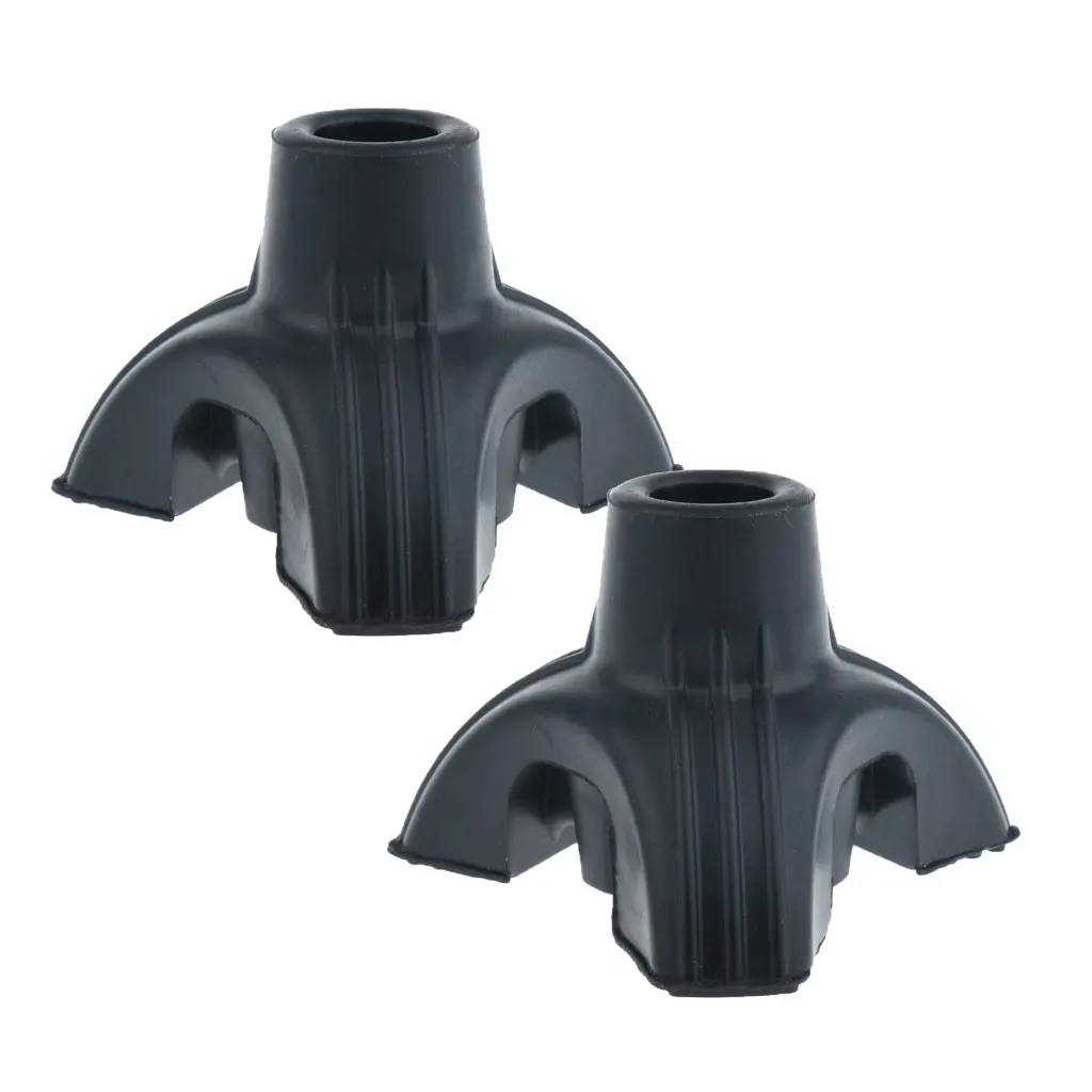 2 Pieces Non Slip Tripod Rubber Replacement Tip For Cane Walking Stick Crutches 16mm 5/8 inch