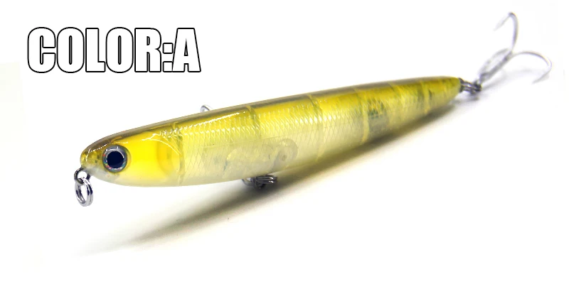 Bearking бренд 1 шт. качественная приманка для рыбалки карандаш Лазерная жесткая искусственная приманка 3D глаза 11 см 13 г рыболовные воблеры кренкбейт Minnows - Цвет: A